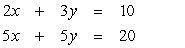 Solve by substitution:   A)  No solution B)  (5, 4)  C)  (-1, 0)  D)  (2, 2)  E)  Dependent