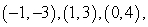 Graph the ordered pairs below.   and   A)    B)    C)    D)    E)   