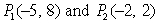 Find the equation of the line passing through the points whose coordinates are   . A)    B)    C)    D)    E)   