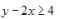 Graph the solution set of the inequality given.   A)    B)    C)    D)   