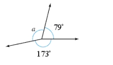 Find the measure of   .   A)  86° B)  108° C)  342° D)  187° E)  118°