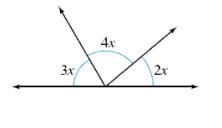 Find x.   A)  40° B)  23° C)  20° D)  18° E)  9°
