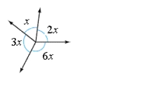 Find x.   A)  15° B)  10° C)  30° D)  12° E)  8°