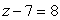 Solve.   A)  -7 B)  -15 C)  1 D)  15 E)  -1
