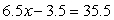Solve.   A)  39 B)  3 C)  5.5 D)  32 E)  6