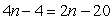 Solve.   A)  -15 B)  -8 C)  -22 D)  24 E)  2