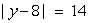 Solve   . A)  23 B)  -6 C)  22 D)  Both B and C E)  Both A and B