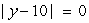 Solve   . A)  -10 B)  0 C)  10 D)  Both B and C E)  Both A and B