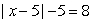 Solve   . A)  8 B)  18 C)  -8 D)  Both A and C E)  Both B and C