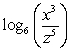Write the logarithm in expanded form.   A)    B)    C)    D)   