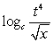 Write the logarithm in expanded form.   A)    B)    C)    D)   