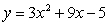 Use the discriminant to determine the number of x-intercepts of the graph:   A)  None B)  Two C)  One