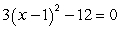 Solve by taking square roots:   A)  -5, 7 B)  3 C)  1 D)  -1, 3 E)  -3, 5