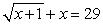 Solve the following equation:   A)  25 B)  26 C)  24 D)  Both A and C E)  Both B and C