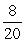 Write the following fraction as a decimal.   A)  0.3 B)  0.42 C)  0.46 D)  2.5 E)  0.4