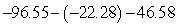 Subtract.   A)  -165.41 B)  -27.69 C)  -120.85 D)  -120.65 E)  -27.71