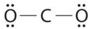 Which of the following is the Lewis structure of CO<sub>2</sub>? A)    B)    C)    D)    E)   