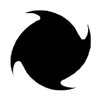 <strong> In the figure above, the shape of the object was most likely achieved using which effect?</strong> A)free distort B)pucker C)bloat D)twist