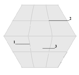 Enter the appropriate word(s) to complete the statement. Mesh points are ____________________-shaped.