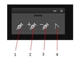 Enter the appropriate word(s) to complete the statement. -Use the ____________________ to change smooth points to corner points and vice versa.  