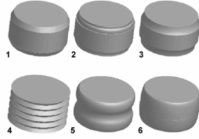 <strong> The item marked ____ in the above figure has the Complex 2 bevel shape.</strong> A)2 B)3 C)4 D)5