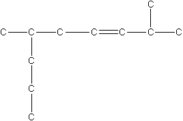 Give the proper name for the molecule below.   A)  3,7-di-ethyl-5-nonene B)  2,7-diethyl-5-nonene C)  2,6-dimethyl-3-nonene D)  6-methyl-2-ethyl-3-nonene E)  2-propyl-7-methyl-6-nonene