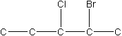 Give the proper name for the molecule below.   A)  2-bromo-1-chloropentane B)  4-bromo-3-chloropentane C)  3-bromo-2-chloropentane D)  1-bromo-2-chloropentane E)  2-bromo-3-chloropentane