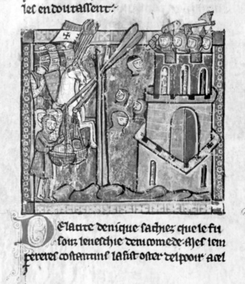 Evaluate the extent to which religious motives sparked the Crusades. Document 1 Pope Urban II, speech at the Council of Clermont, responding to the request by the Byzantine emperor for aid against the invading Seljuk Turks, 1095  Although, O sons of God, you have promised more firmly than ever to keep the peace among yourselves and to preserve the rights of the church, there remains still an important work for you to do. For your brethren who live in the east are in urgent need of your help, and you must hasten to give them the aid which has often been promised them. For, as the most of you have heard, the Turks and Arabs have attacked them and . . . have occupied more and more of the lands of those Christians and have overcome them in seven battles. They have killed and captured many and have destroyed the churches and devastated the empire. On this account I, or rather the Lord, beseech you as Christ's heralds to publish this everywhere and to persuade all people of whatever rank, foot-soldiers and knights, poor and rich, to carry aid promptly to those Christians and to destroy that vile race from the lands of our friends. I say this to those who are present, it meant also for those who are absent. Moreover, Christ commands it.  All who die by the way, whether by land or by sea, or in battle against the pagans, shall have immediate remission of sins. This I grant them through the power of God with which I am invested. . . . Let those who have been accustomed unjustly to wage private warfare* against the faithful now go against the infidels and end with victory this war which should have been begun long ago. Let those who for a long time, have been robbers, now become knights. Let those who have been fighting against their brothers and relatives now fight in a proper way against the barbarians.  *Christians fighting against other Christians in Europe Document 2 Miniature: Crusaders bombard Nicaea with the severed heads of Muslim soldiers, 1097   Miniature by an anonymous thirteenth-century French artist, in History of Outremer (Medieval French Crusader states), by Guilluame de Tyr (William of Tyre), twelfth-century archbishop of Tyre and historian born and raised in Crusader-controlled Jerusalem Document 3 Fulk of Chartres, cleric who participated in the First Crusade including the siege of Jerusalem in 1099 Count Raymond and his men, who were attacking the wall on the other side, did not yet know of all this, until they saw the Saracens leap from the wall in front of them. Forthwith, they joyfully rushed into the city to pursue and kill the nefarious enemies, as their comrades were already doing. Some Saracens, Arabs, and Ethiopians took refuge in the tower of David, others fled to the temples of the Lord and of Solomon. A great fight took place in the court and porch of the temples, where they were unable to escape from our gladiators. Many fled to the roof of the temple of Solomon, and were shot with arrows, so that they fell to the ground dead. In this temple almost ten thousand were killed. Indeed, if you had been there you would have seen our feet colored to our ankles with the blood of the slain. But what more shall I relate? None of them were left alive; neither women nor children were spared. This may seem strange to you. Our squires and poorer footmen discovered a trick of the Saracens, for they learned that they could find byzants [a gold coin] in the stomachs and intestines of the dead Saracens, who had swallowed them. Thus, after several days they burned a great heap of dead bodies, that they might more easily get the precious metal from the ashes. . . . The carnage over, the crusaders entered the houses and took whatever they found in them. Chronicled in The Deeds of the Franks Who Attacked Jerusalem, written between 1101 and 1128 Document 4 Kneeling Crusader with his horse, from the Westminster Psalter,  c. 1250   