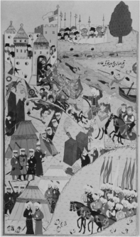  Analyze the forces that drove imperial expansion in the period from c. 1450 to c. 1750. In your response you should do the following:  \bullet Respond to the prompt with a historically defensible thesis or claim that establishes a line of reasoning.  \bullet Describe a broader historical context relevant to the prompt.  \bullet Support an argument in response to the prompt using at least six documents.  \bullet Use at least one additional piece of specific historical evidence (beyond that found in the documents) relevant to an argument about the prompt.  \bullet For at least three documents, explain how or why the document's point of view, purpose, historical situation, and/or audience is relevant to an argument.  \bullet Use evidence to corroborate, qualify, or modify an argument that addresses the prompt. Document 1 Elephant hit by a cannonball during Mughal invasion of Bhojpur in central India, c. 1540. The image is from the Akbarnama, a history of Akbar's reign by his Grand Vizier, Abu'l-Fazl ibn Mubarak.     Document 2 Turkish miniature painting of the Fall of Constantinople in 1453.     Document 3 Columbus landing on Hispaniola, Dec. 6, 1492, greeted by Arawak Indians. Copper plate engraving by Theodore de Bry, a European engraver who never went to the Americas,  c. 1594.     Document 4 Letter to the Royal Audience of Santo Domingo, written by Hernando, the brother of Francisco Pizarro, 1533. This letter describes the first meeting between Atahualpa and the Spanish after the Inca ruler had turned over much of his gold to the Spanish.  The Dominican friar showed Atahualpa a book which he carried in his hands, and told him that that book contained the things of God. Atahualpa asked for the book, and threw it on the ground, saying: 'I will not leave this place until you have restored all that you have taken in my land. I know well who you are and what you have come for.' Then he rose up in his litter and addressed his men, and there were murmurs among them and calls to those who were armed. The friar went to the Governor [Pizarro] and reported what was being done and that no time was to be lost. The Governor sent to me; and I had arranged with the captain of the artillery that, when a sign was given, he should discharge his pieces [guns], and that, on hearing the reports [explosive sounds], all the troops should come forth at once. This was done, and as the Indians were unarmed they were defeated without danger to any Christian.  Document 5 Hernán Cortés, speaking to his men who threatened to mutiny after being driven out of Tenochtitlán in 1519. Reported by George Cubitt in Cortes: or, The Discovery and Conquest of Mexico, London, 1848.  As for me,  Cortés concluded,  I have chosen my part, and will abide by it. If any shrink back, let them return. There is one vessel: it will carry them to Cuba. They can tell them there that they deserted their commander and comrades, and perhaps left them to perish. Or they may ingloriously wait till we return loaded with the spoils of the Aztecs.  Document 6 Jacques Cartier,  Letter to the King of France,  describing meeting an Amerindian community in North America, 1535-1536  This chief was completely paralyzed. When he had saluted the Captain and all his men, by making signs which clearly meant that they were very welcome, he showed his arms and his legs to the Captain motioning to him to be good enough to touch them, as if he thereby expected to be cured and healed. On this the Captain set about rubbing his arms and legs with his hands. Thereupon this Agouhanna took the band of cloth he was wearing as a crown and presented it to the Captain. Then the Captain took a prayer-book and read out the Passion of our Lord. After this the Captain had all the men range themselves on one side, the women on another, and the children on another, and to the headmen he gave hatchets, to the others, knives, and to the women, beads and other small trinkets. The Captain next ordered the trumpets and other musical instruments to be sounded, whereat the people were much delighted. We then took leave of them and proceeded to set out upon our return.  Document 7 Olaudah Equiano, describing his capture as a child and sale to European slavers  c. 1750, in The Interesting Narrative of the Life of Olaudah Equiano, published in 1789.  The first object which saluted my eyes when I arrived on the coast was the sea, and a slave ship, which was then riding at anchor, and waiting for its cargo. These filled me with astonishment, which was soon converted into terror when I was carried on board. I no longer doubted of my fate; and, quite overpowered with horror and anguish, I fell motionless on the deck and fainted. When I recovered a little I found some black people about me, who I believed were some of those who brought me on board, and had been receiving their pay; they talked to me in order to cheer me, but all in vain. I asked them if we were not to be eaten by those white men with horrible looks, red faces, and loose hair. They told me I was not. In a little time after, amongst the poor chained men, I found some of my own nation, which in a small degree gave ease to my mind. I inquired of these what was to be done with us; they gave me to understand we were to be carried to these white people's country to work for them. I then was a little revived, and thought, if it were no worse than working, my situation was not so desperate: but still I feared I should be put to death; for I had never seen among any people such instances of brutal cruelty; and this not only shewn towards us blacks, but also to some of the whites themselves.  