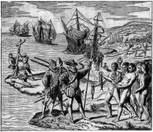  Analyze the forces that drove imperial expansion in the period from c. 1450 to c. 1750. In your response you should do the following:  \bullet Respond to the prompt with a historically defensible thesis or claim that establishes a line of reasoning.  \bullet Describe a broader historical context relevant to the prompt.  \bullet Support an argument in response to the prompt using at least six documents.  \bullet Use at least one additional piece of specific historical evidence (beyond that found in the documents) relevant to an argument about the prompt.  \bullet For at least three documents, explain how or why the document's point of view, purpose, historical situation, and/or audience is relevant to an argument.  \bullet Use evidence to corroborate, qualify, or modify an argument that addresses the prompt. Document 1 Elephant hit by a cannonball during Mughal invasion of Bhojpur in central India, c. 1540. The image is from the Akbarnama, a history of Akbar's reign by his Grand Vizier, Abu'l-Fazl ibn Mubarak.     Document 2 Turkish miniature painting of the Fall of Constantinople in 1453.     Document 3 Columbus landing on Hispaniola, Dec. 6, 1492, greeted by Arawak Indians. Copper plate engraving by Theodore de Bry, a European engraver who never went to the Americas,  c. 1594.     Document 4 Letter to the Royal Audience of Santo Domingo, written by Hernando, the brother of Francisco Pizarro, 1533. This letter describes the first meeting between Atahualpa and the Spanish after the Inca ruler had turned over much of his gold to the Spanish.  The Dominican friar showed Atahualpa a book which he carried in his hands, and told him that that book contained the things of God. Atahualpa asked for the book, and threw it on the ground, saying: 'I will not leave this place until you have restored all that you have taken in my land. I know well who you are and what you have come for.' Then he rose up in his litter and addressed his men, and there were murmurs among them and calls to those who were armed. The friar went to the Governor [Pizarro] and reported what was being done and that no time was to be lost. The Governor sent to me; and I had arranged with the captain of the artillery that, when a sign was given, he should discharge his pieces [guns], and that, on hearing the reports [explosive sounds], all the troops should come forth at once. This was done, and as the Indians were unarmed they were defeated without danger to any Christian.  Document 5 Hernán Cortés, speaking to his men who threatened to mutiny after being driven out of Tenochtitlán in 1519. Reported by George Cubitt in Cortes: or, The Discovery and Conquest of Mexico, London, 1848.  As for me,  Cortés concluded,  I have chosen my part, and will abide by it. If any shrink back, let them return. There is one vessel: it will carry them to Cuba. They can tell them there that they deserted their commander and comrades, and perhaps left them to perish. Or they may ingloriously wait till we return loaded with the spoils of the Aztecs.  Document 6 Jacques Cartier,  Letter to the King of France,  describing meeting an Amerindian community in North America, 1535-1536  This chief was completely paralyzed. When he had saluted the Captain and all his men, by making signs which clearly meant that they were very welcome, he showed his arms and his legs to the Captain motioning to him to be good enough to touch them, as if he thereby expected to be cured and healed. On this the Captain set about rubbing his arms and legs with his hands. Thereupon this Agouhanna took the band of cloth he was wearing as a crown and presented it to the Captain. Then the Captain took a prayer-book and read out the Passion of our Lord. After this the Captain had all the men range themselves on one side, the women on another, and the children on another, and to the headmen he gave hatchets, to the others, knives, and to the women, beads and other small trinkets. The Captain next ordered the trumpets and other musical instruments to be sounded, whereat the people were much delighted. We then took leave of them and proceeded to set out upon our return.  Document 7 Olaudah Equiano, describing his capture as a child and sale to European slavers  c. 1750, in The Interesting Narrative of the Life of Olaudah Equiano, published in 1789.  The first object which saluted my eyes when I arrived on the coast was the sea, and a slave ship, which was then riding at anchor, and waiting for its cargo. These filled me with astonishment, which was soon converted into terror when I was carried on board. I no longer doubted of my fate; and, quite overpowered with horror and anguish, I fell motionless on the deck and fainted. When I recovered a little I found some black people about me, who I believed were some of those who brought me on board, and had been receiving their pay; they talked to me in order to cheer me, but all in vain. I asked them if we were not to be eaten by those white men with horrible looks, red faces, and loose hair. They told me I was not. In a little time after, amongst the poor chained men, I found some of my own nation, which in a small degree gave ease to my mind. I inquired of these what was to be done with us; they gave me to understand we were to be carried to these white people's country to work for them. I then was a little revived, and thought, if it were no worse than working, my situation was not so desperate: but still I feared I should be put to death; for I had never seen among any people such instances of brutal cruelty; and this not only shewn towards us blacks, but also to some of the whites themselves.  