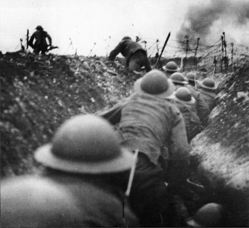 Questions refer to the documents below. Document A. Trench Warfare, World War I   Document B. Dulce et decorum est* (Excerpt) , Wilfred Owen (1918)  Bent double, like old beggars under sacks, Knock-kneed, coughing like hags, we cursed through sludge, Till on the haunting flares we turned our backs And towards our distant rest began to trudge. Men marched asleep. Many had lost their boots But limped on, blood-shod. All went lame; all blind; Drunk with fatigue; deaf even to the hoots Of gas-shells dropping softly behind. *translation: From the Latin phrase  Dulce et decorum est, pro patria mori   It is sweet and fitting to die for one's country.  -Trench warfare, as depicted in Documents A and B, led to: A)  an increase in wartime casualties. B)  rapid progress in major battles. C)  major breakthroughs on the Eastern Front with Russia. D)  improved morale among soldiers.