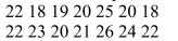 <strong>A landscaping company hypothesizes that they can mow a median number of 20 lawns in one weekend. A random sample of 14 weekends yields the following data: What is the test value?</strong> A) 3 B) 4 C) 7 D) 8