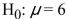 <strong>Is the statement a valid null hypothesis?</strong> A) Yes, this is a statement that compares a parameter to a value B) Yes, this is a statement that compares two parameters C) No, equalities are not permitted in a null hypothesis D) No, there is no parameter contained in this statement