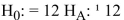 <strong>Are the following statements a valid pair of null and alternative hypotheses?</strong> A) No, there are no parameters contained in these statements B) No, the alternative hypothesis cannot contain numeric values C) Yes, these statements are two non-overlapping hypotheses and compare two parameters D) Yes, these statements are two non-overlapping hypotheses and compare a parameter to a value
