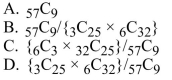 A bag contains 25 white marbles and 32 black marbles. The probability P(X) of selecting without replacement a sample of size 9 of 3 white marbles and 6 black marbles is