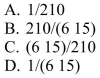 A club consists of 4 male students and 6 female students. The probability P(X) of selecting without replacement a sample of size 4 of 2 male students and 2 female students is