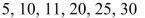 Given the following data set, the IQR is 3.