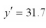 Using a regression line of   , a value of x = 3.6 would result in a predicted value of   .
