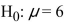 Is the statement   a valid null hypothesis? A) Yes, this is a statement that compares a parameter to a value B) Yes, this is a statement that compares two parameters C) No, equalities are not permitted in a null hypothesis D) No, there is no parameter contained in this statement