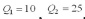 Find   ,   , and   for the following data set. 7, 21, 32, 38. A)    and   B)    and   C)    and   D)    and  