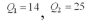Find   ,   , and   for the following data set. 7, 21, 32, 38. A)    and   B)    and   C)    and   D)    and  