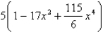 Use multiplication or division of power series to find the first three nonzero terms in the Maclaurin series for the function.   A)    B)    C)    D)    E)   