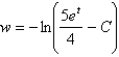 <strong>Solve the differential equation. </strong> A) B) C) D) E)