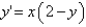 <strong>Choose the differential equation corresponding to this direction field. </strong> A) B) C) D) E)