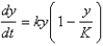 The Pacific halibut fishery has been modeled by the differential equation where is the biomass (the total mass of the members of the population) in kilograms at time t (measured in years), the carrying capacity is estimated to be and per year. If , find the biomass a year later.
