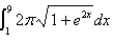 <strong>Set up, but do not evaluate, an integral for the area of the surface obtained by rotating the curve about the given axis. y-axis</strong> A) B) C) D) E)