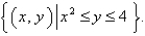 The base of S is the parabolic region Cross-sections perpendicular to the y axis are squares.Find the volume of S.