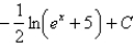 <strong>Evaluate the indefinite integral. </strong> A) B) C) D) E)