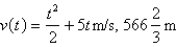 <strong>The acceleration function (in m/ ) and the initial velocity are given for a particle moving along a line. Find the velocity at time t and the distance traveled during the given time interval. </strong> A) B) C) D) E)