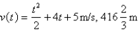 <strong>The acceleration function (in m/ ) and the initial velocity are given for a particle moving along a line. Find the velocity at time t and the distance traveled during the given time interval. </strong> A) B) C) D) E)